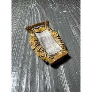 Vintage Fontanini Depose Italy Made Nativity Manger Replacement Piece NO BABY JE